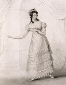 Miss Paton come Susanna in Le nozze di Figaro, pub. da Colnaghi